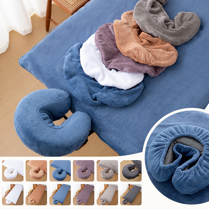 Spa Wellness Beauty - Lenzuola in pile corallo per lettini
